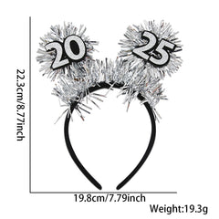 Happy New Year Headband 2025 Party Headband